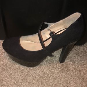 Black Suede High Heel that are 5’’ inches